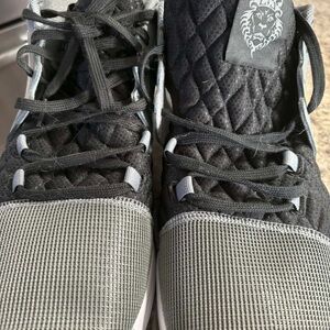 Nike Black and Gray Quilted Sneakers